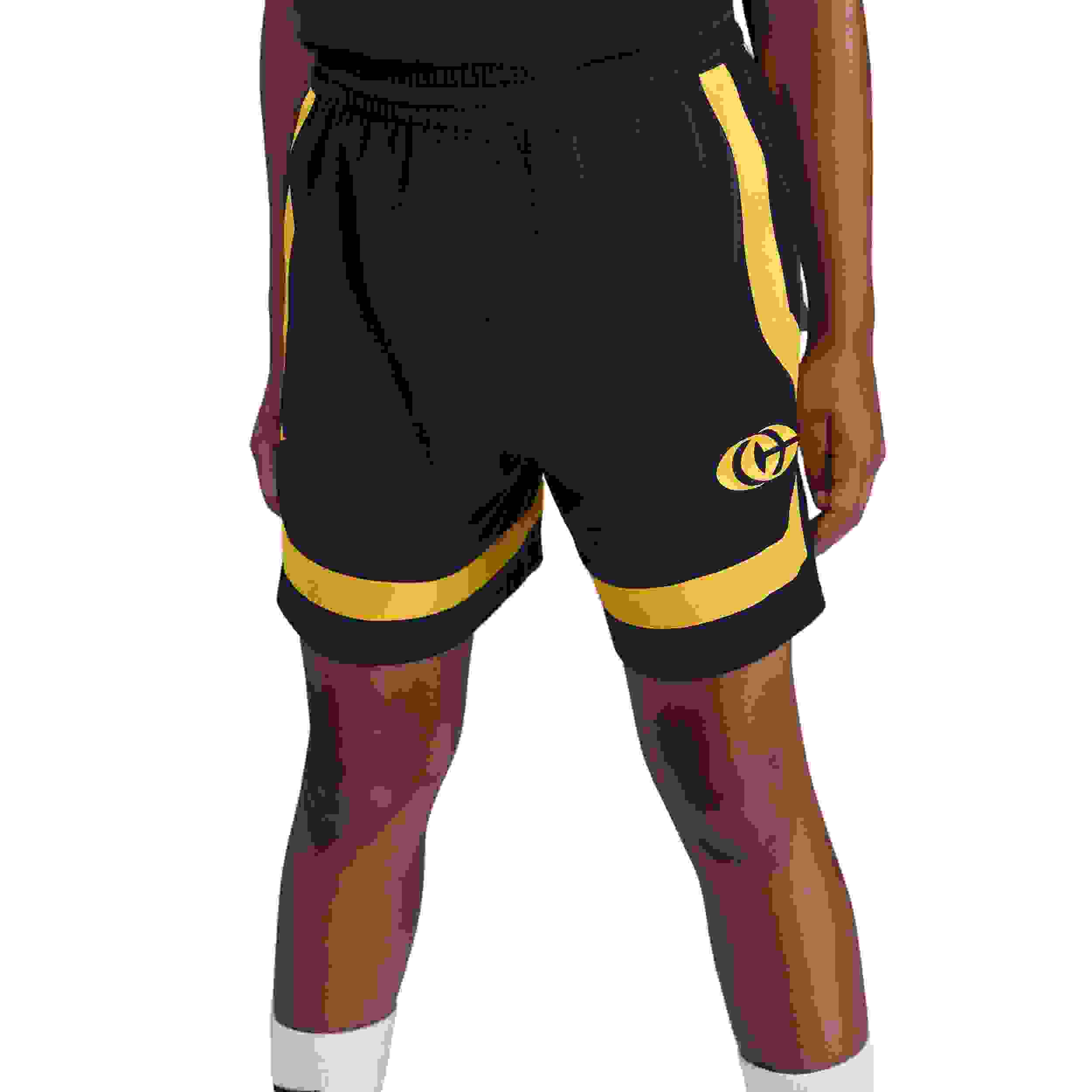 Nike Caitlin Clark Big Kids' Navy/Yellow Crossover Shorts